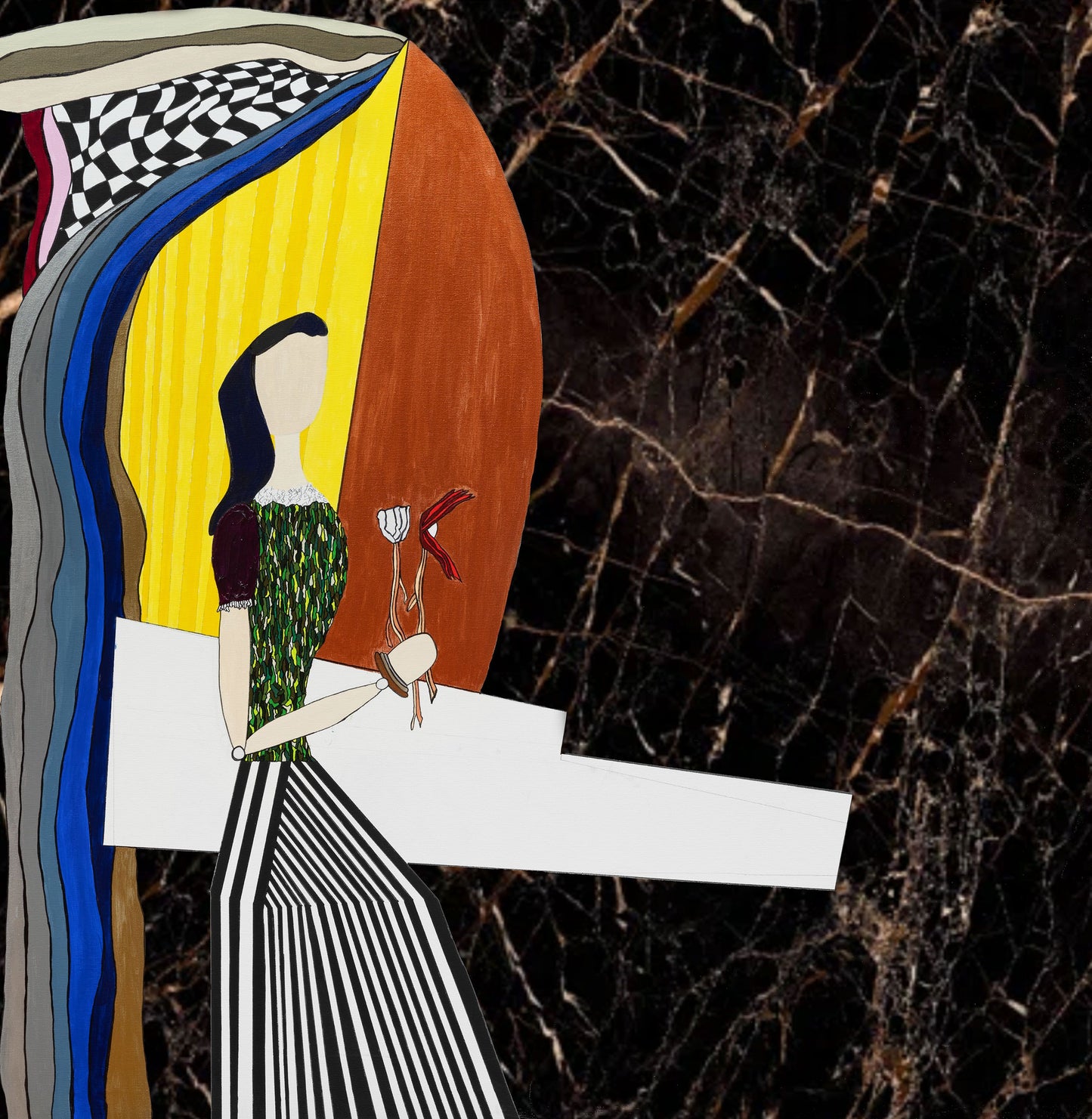 Woman With Flowers Two